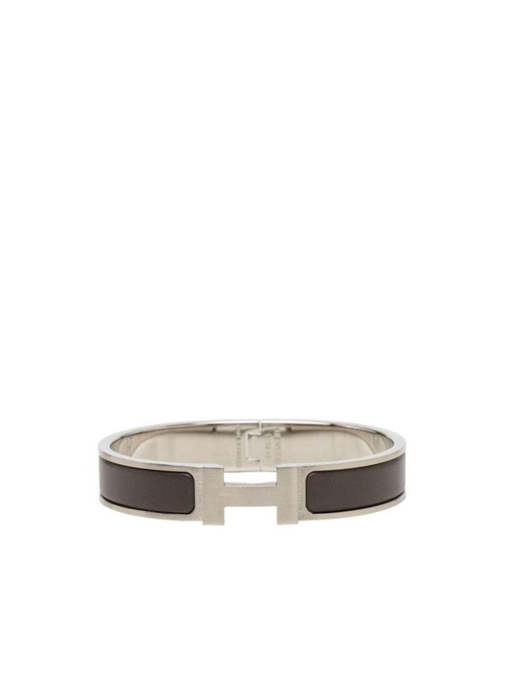 Hermes Clic H PM Bracelet Gray Silver Matte Metal